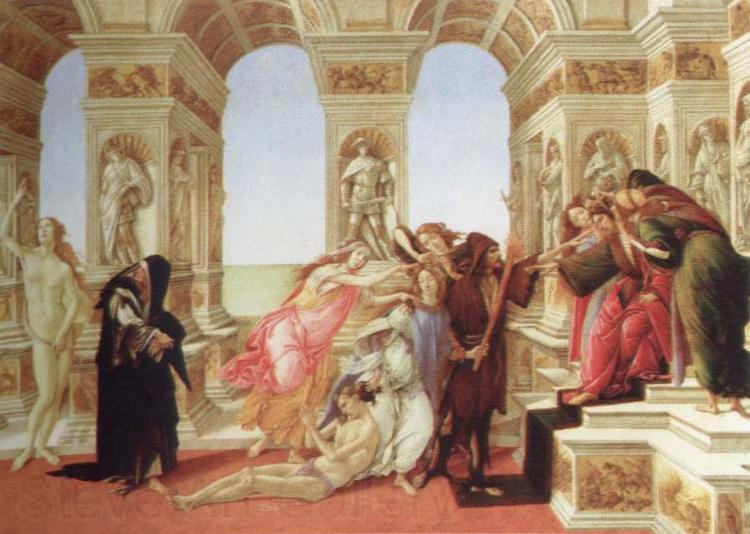 Sandro Botticelli calumny of apelles Spain oil painting art